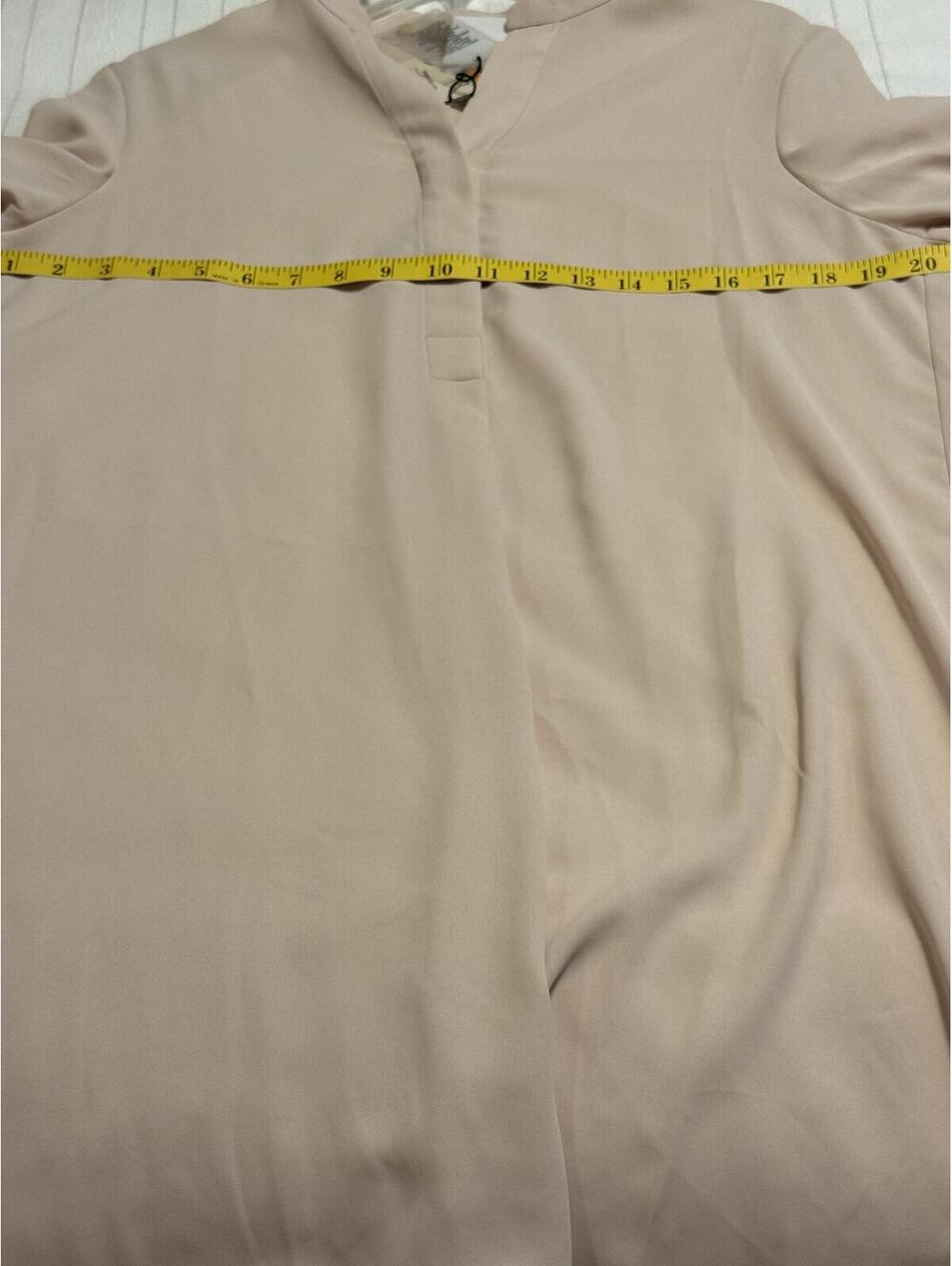 NWT Anne Klein Crema Popover Tunic Blouse Long Sleeve Women's Small - Picture 4 of 7